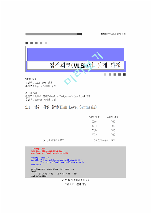 공학 기술 정보통신 설계 집적 회로 Very Large Scale Integrated Circuit VLSI 의 설계